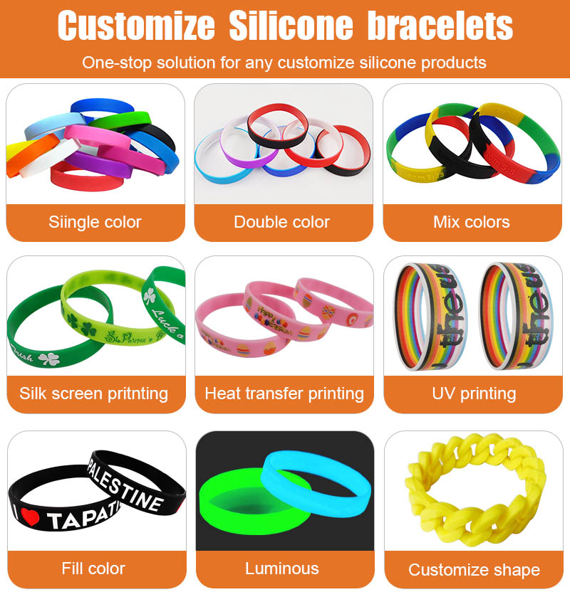 silicone bracelet wristbands